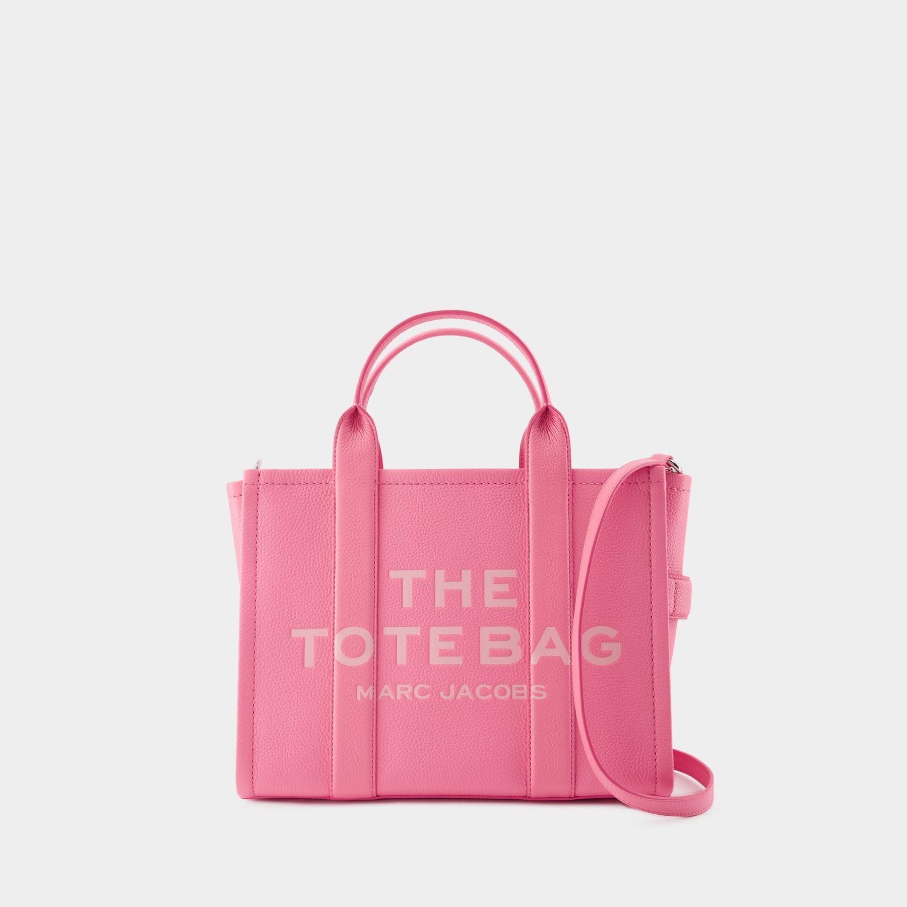 pink leather tote bag marc jacobs