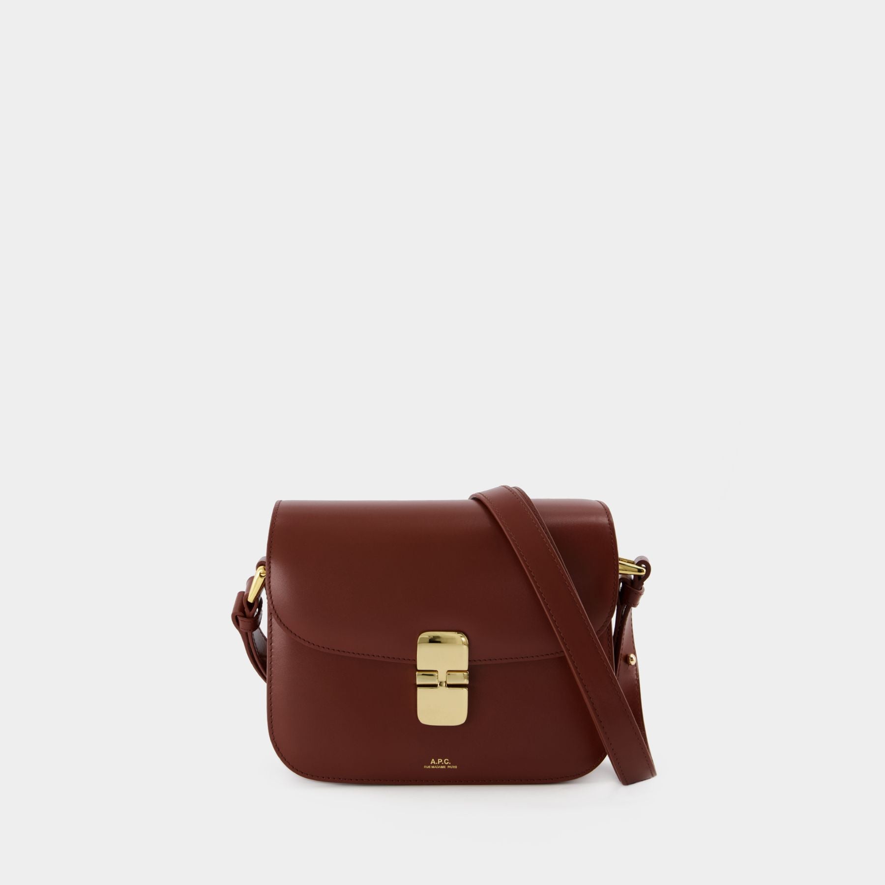 A.P.C. Hazelnut New Ella Shoulder Bag in Brown