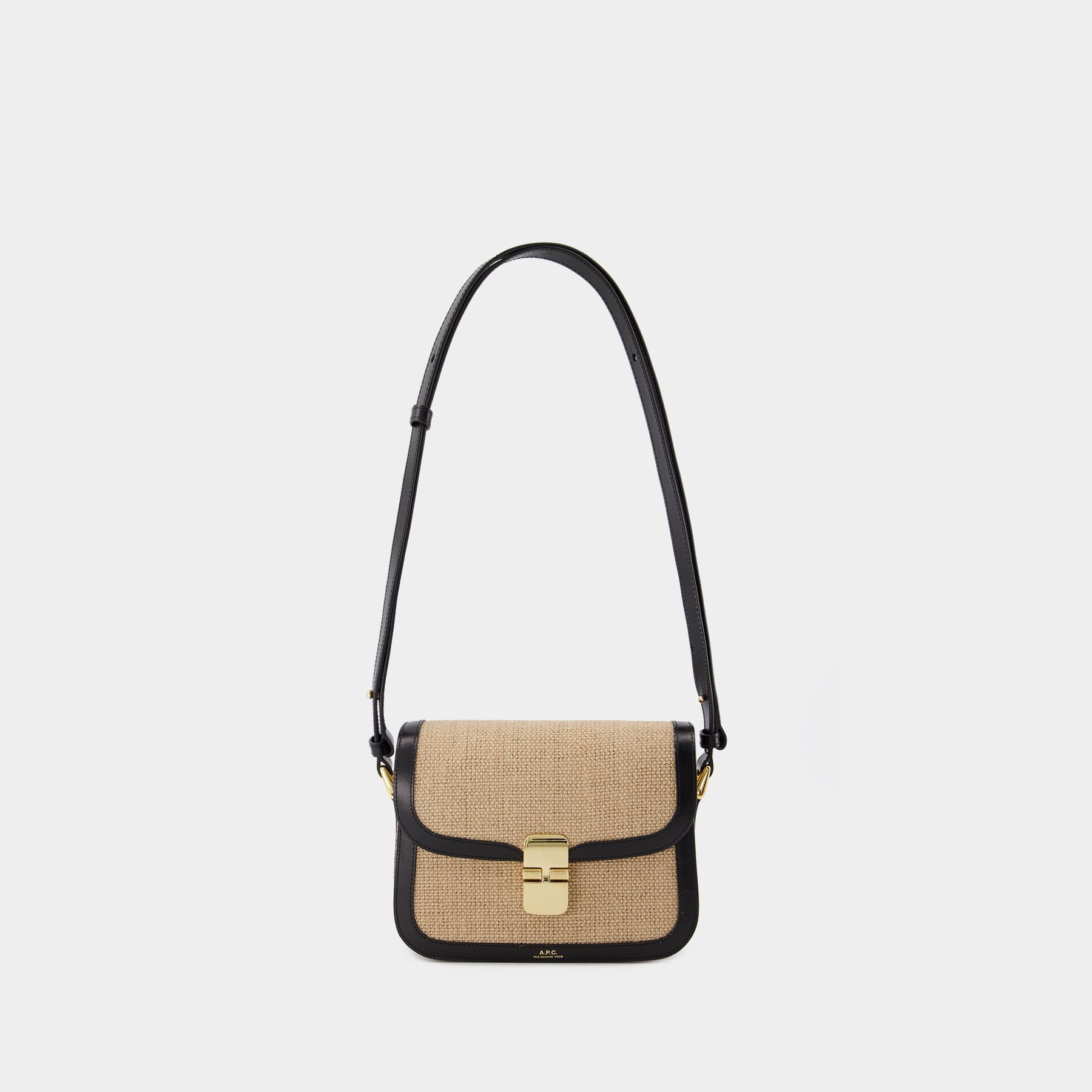 Grace Small Bag - A.P.C. - Canvas - Beige/Black