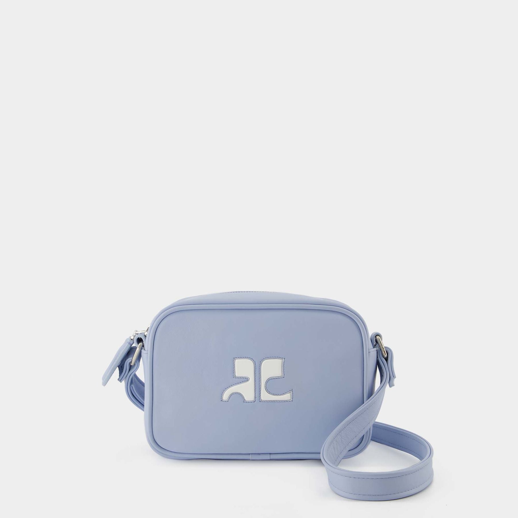 Courreges Blue Logo Shoulder Bag