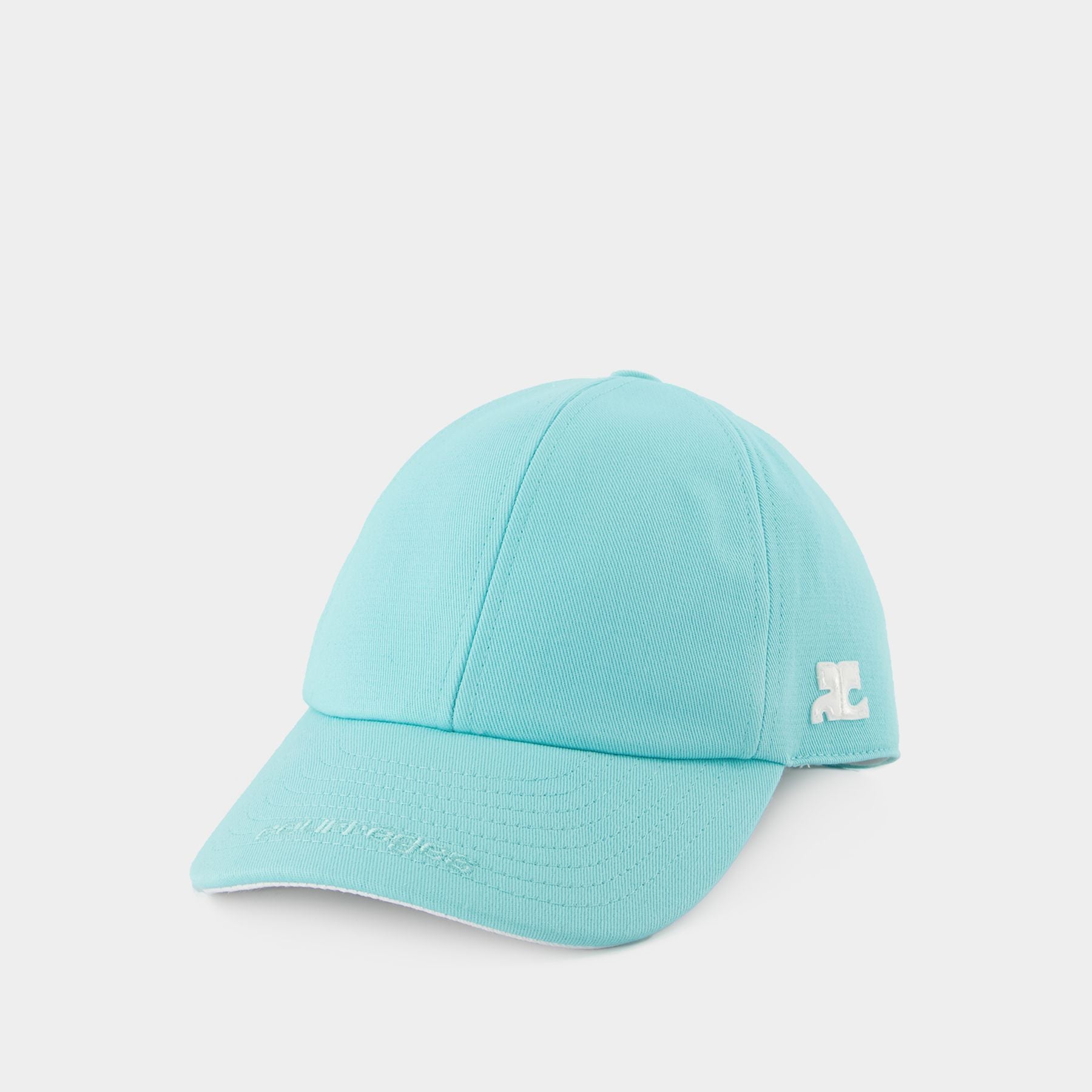 Classic Cotton Shell Hat - Courrèges - Blue - Cotton