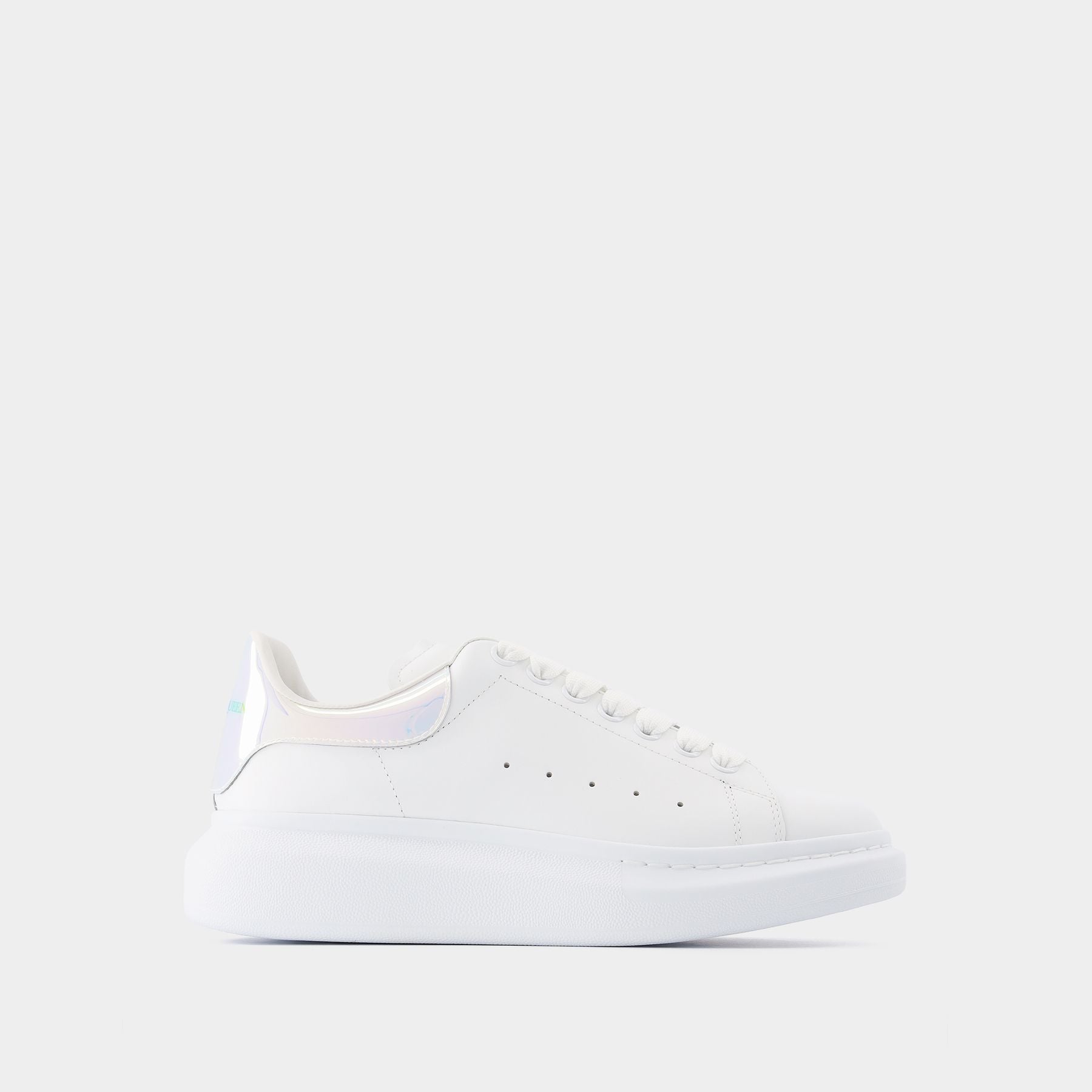 Alexander McQueen Oversized Sneaker (White/Iridescent) 45