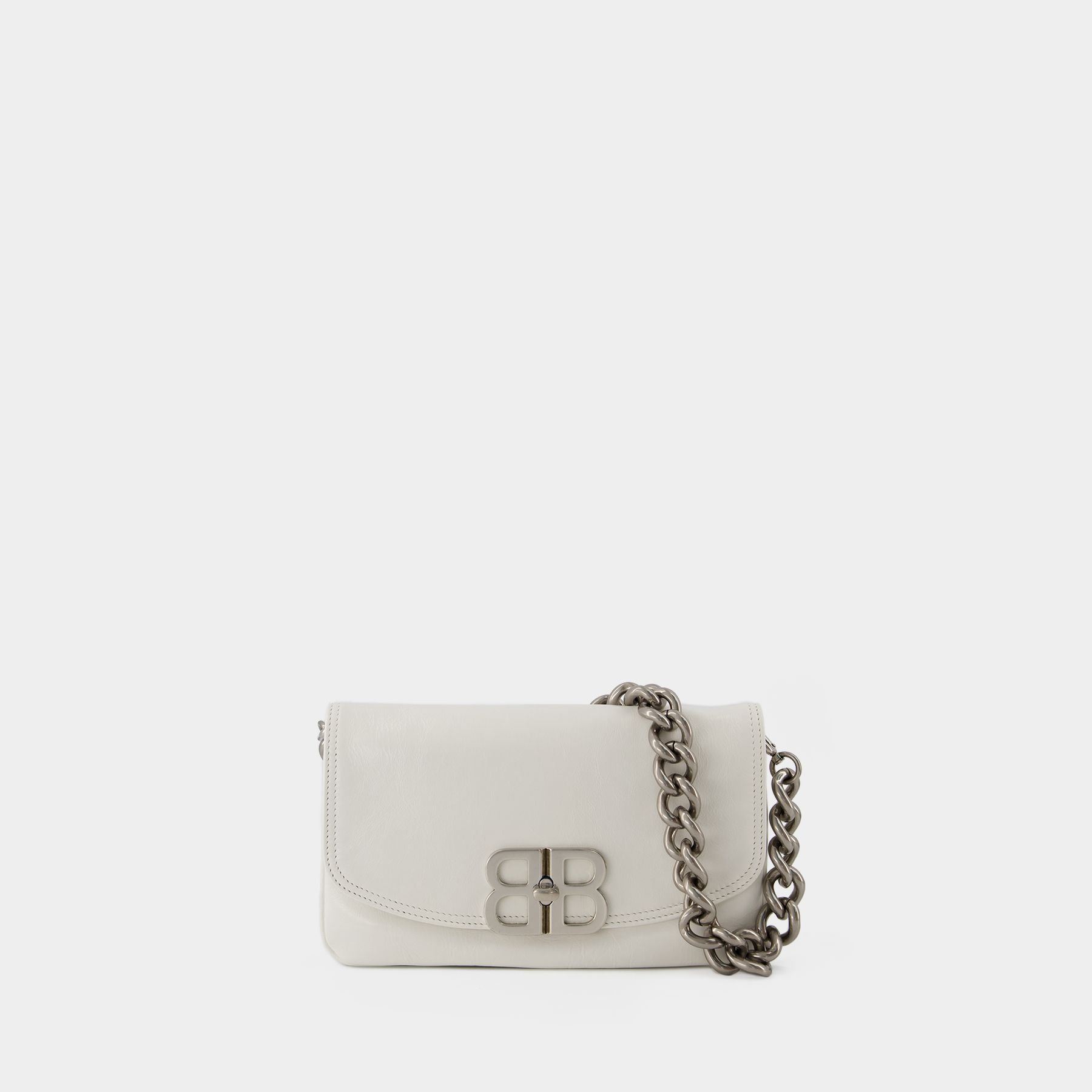 Women's Bb Soft Small Flap Bag in Optic White
