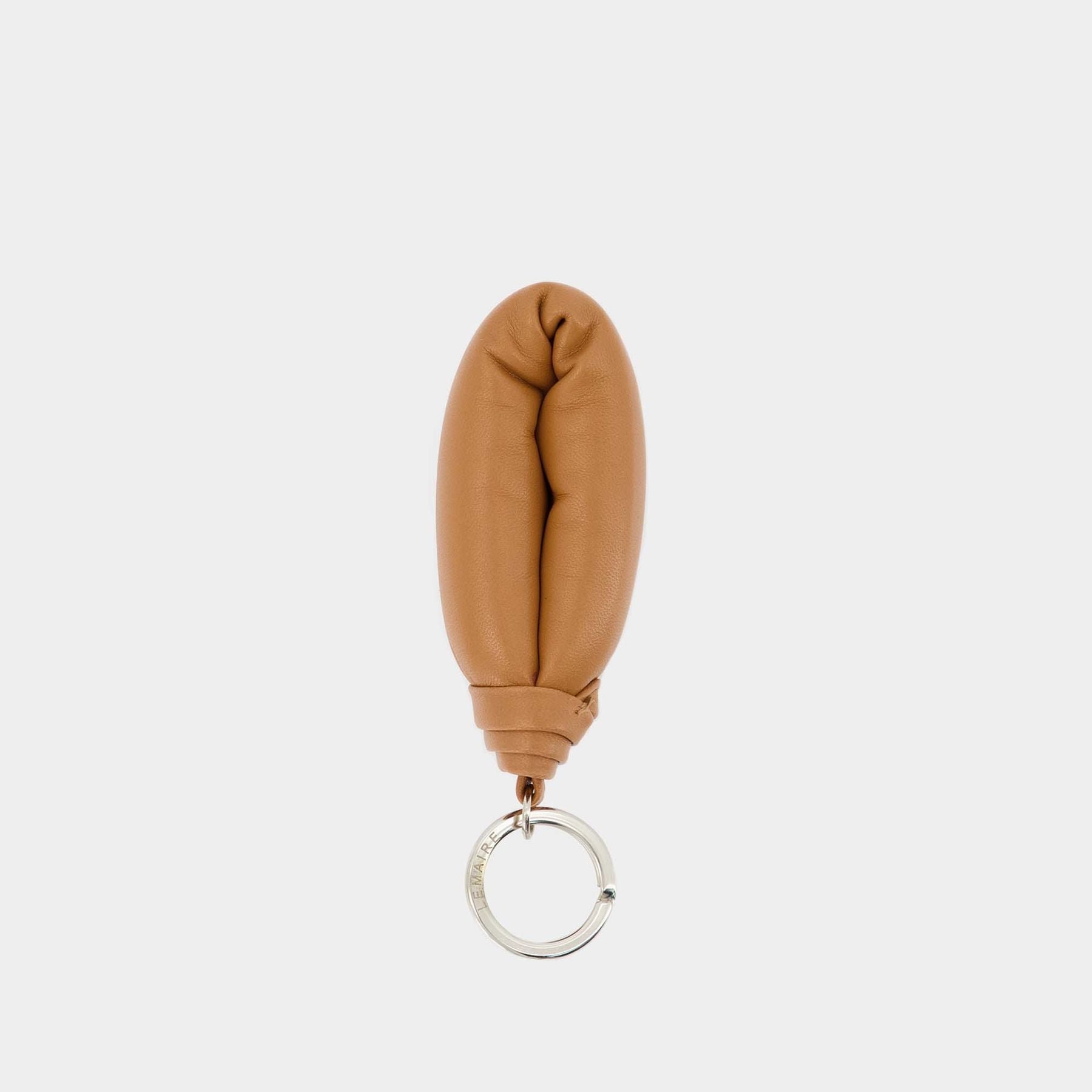 Lemaire Brown Enveloppe Keychain
