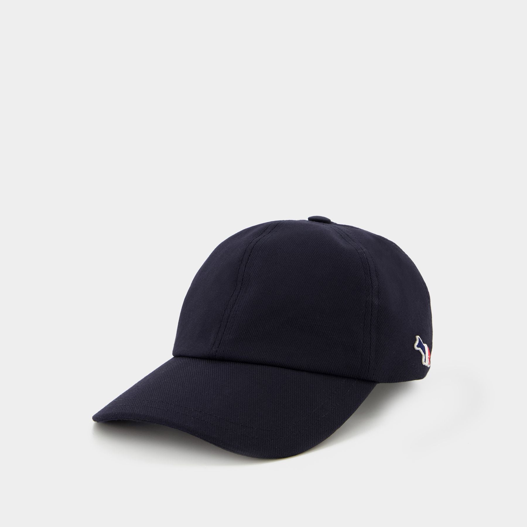 Tricolor Fox 6P Hat - Maison Kitsune - Navy - Cotton