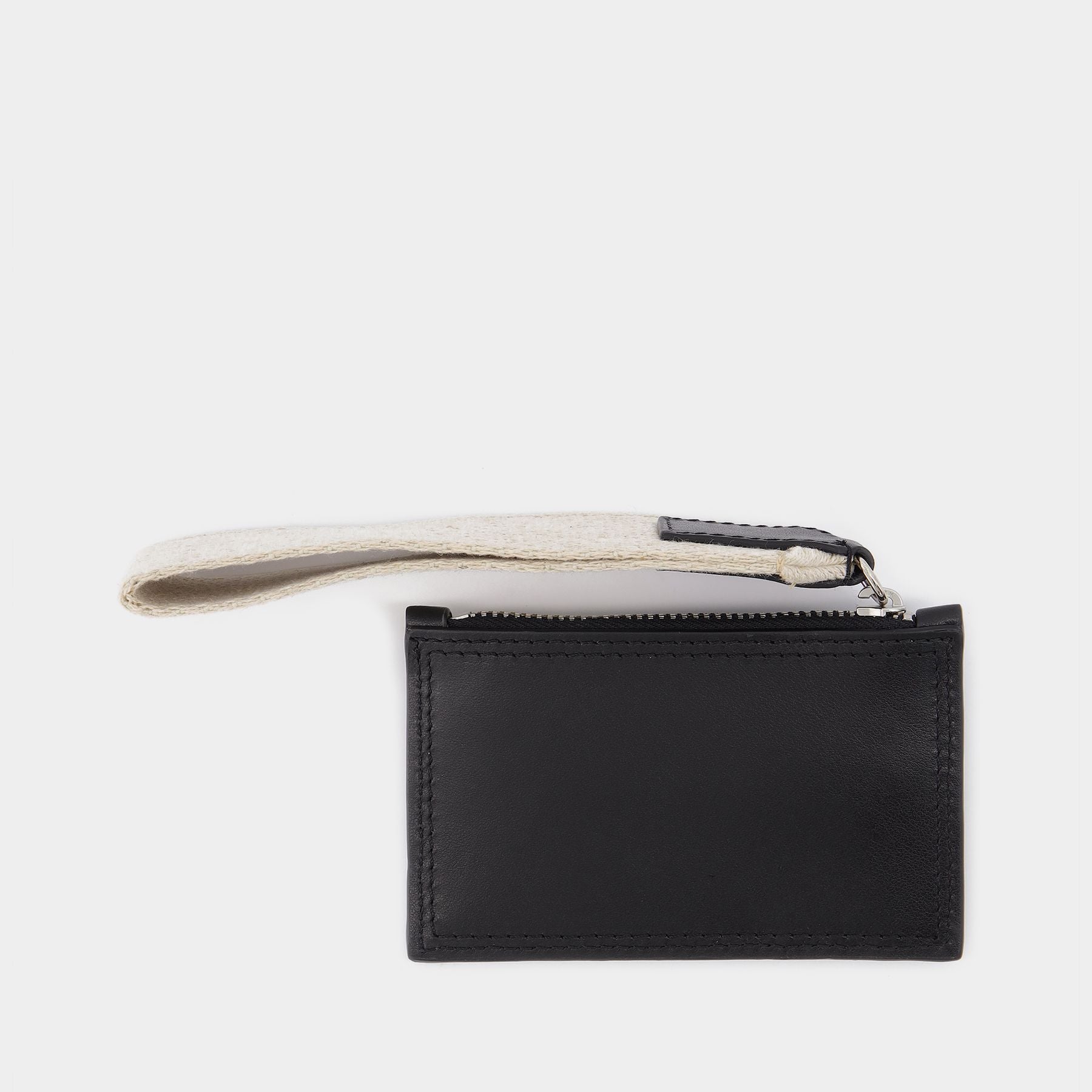 Le Porte Nastrinu Leather Cardholder in Black - Jacquemus