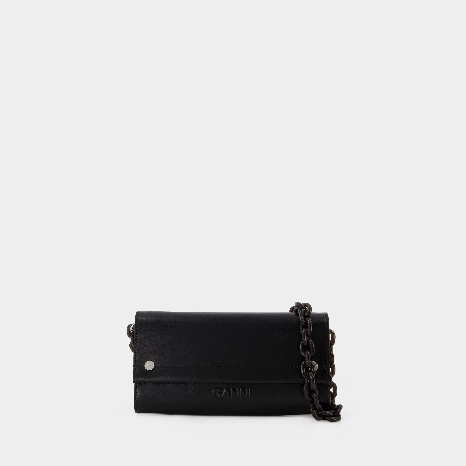 Loco Vitello Hobo Bag - Valentino Garavani - Black - Cotton