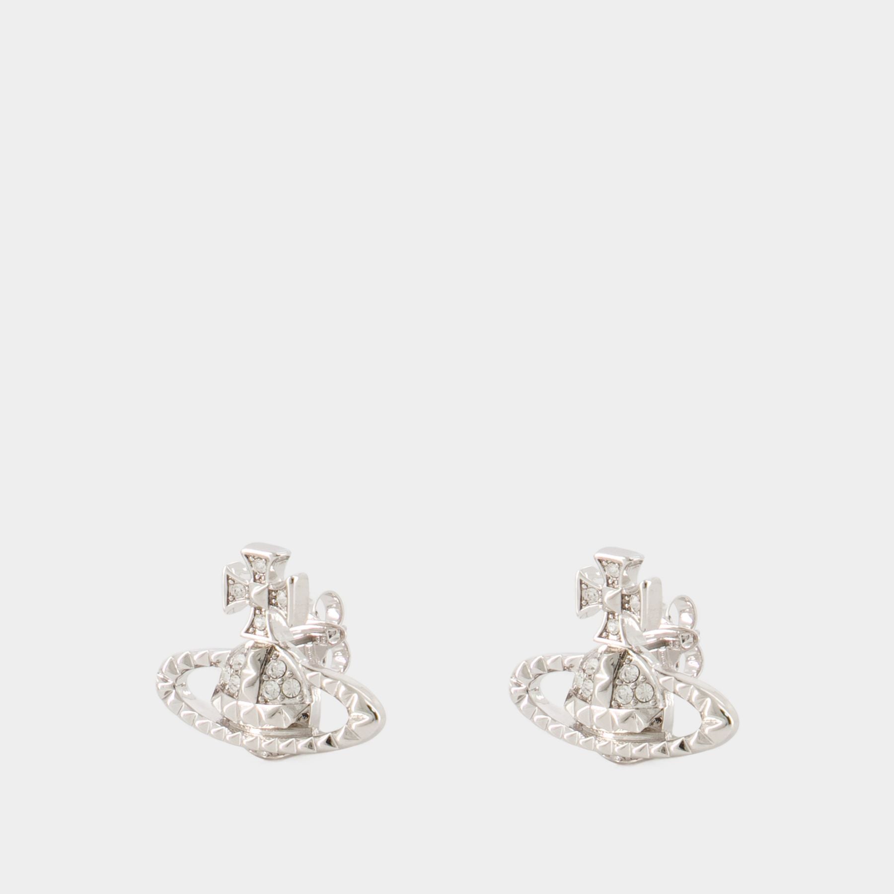 Vivienne westwood earrings mayfair deals bas relief silver