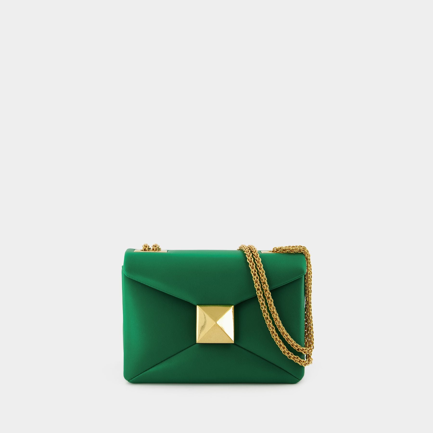 Valentino Garavani Green shopping bag with logo