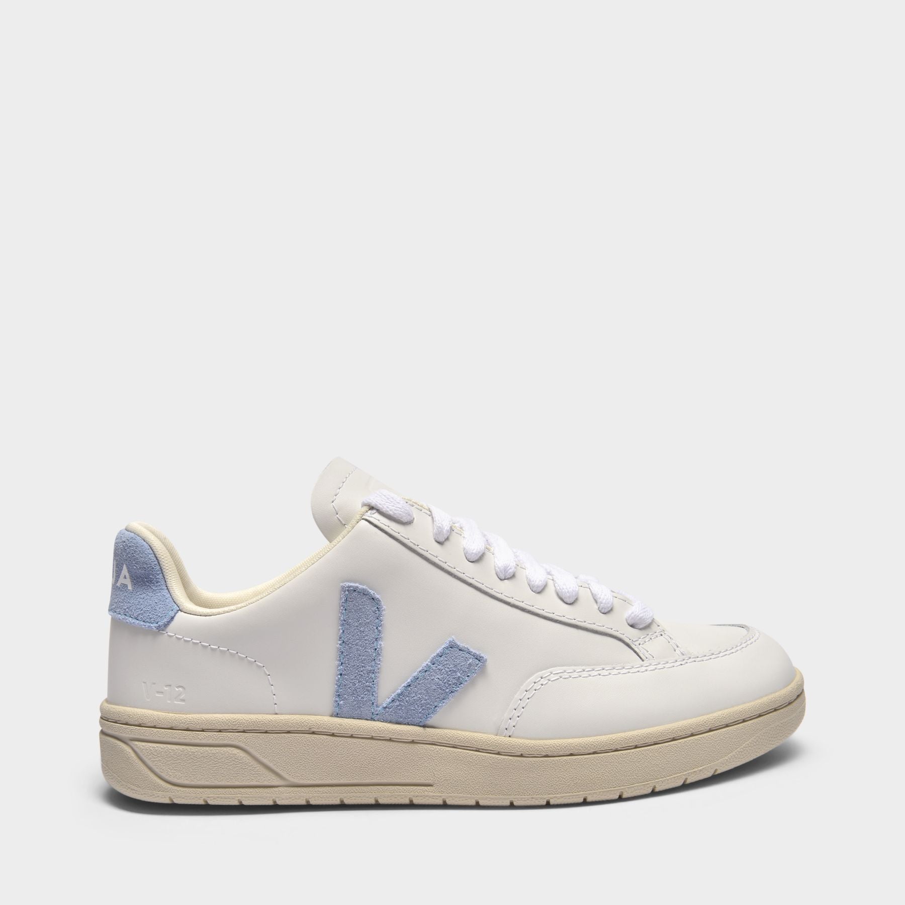 V-12 Sneakers - Veja - White/Steel - Leather