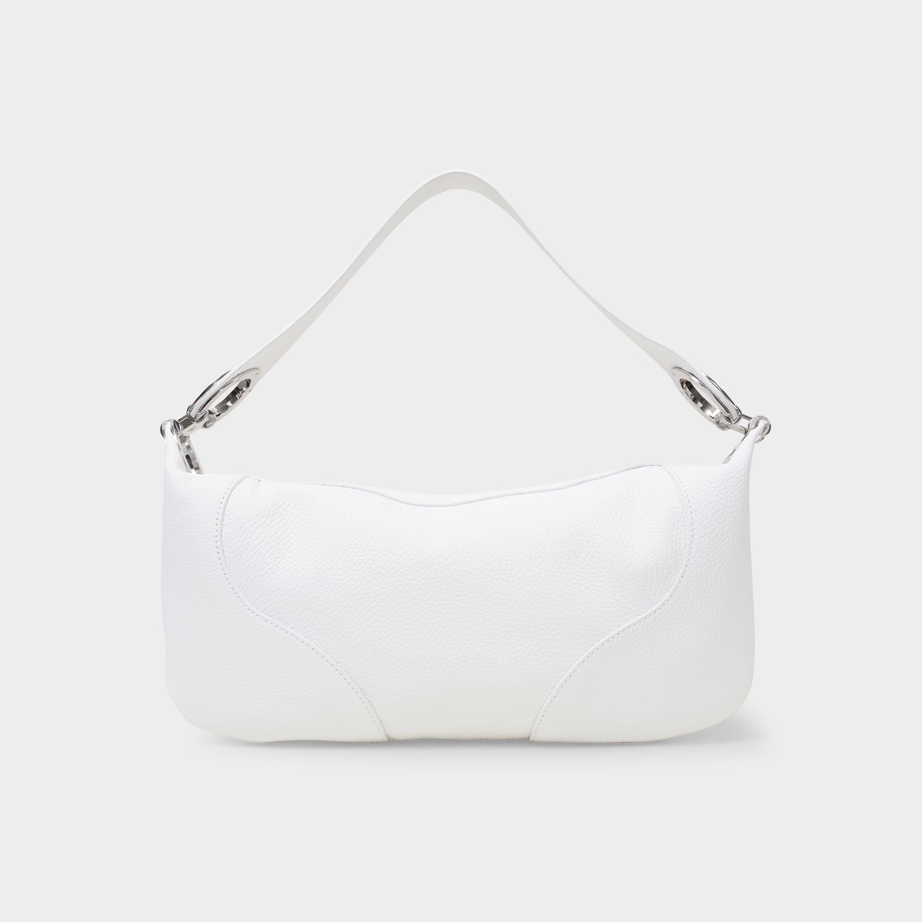 Mini Amira White Flat Grain Leather - BY FAR