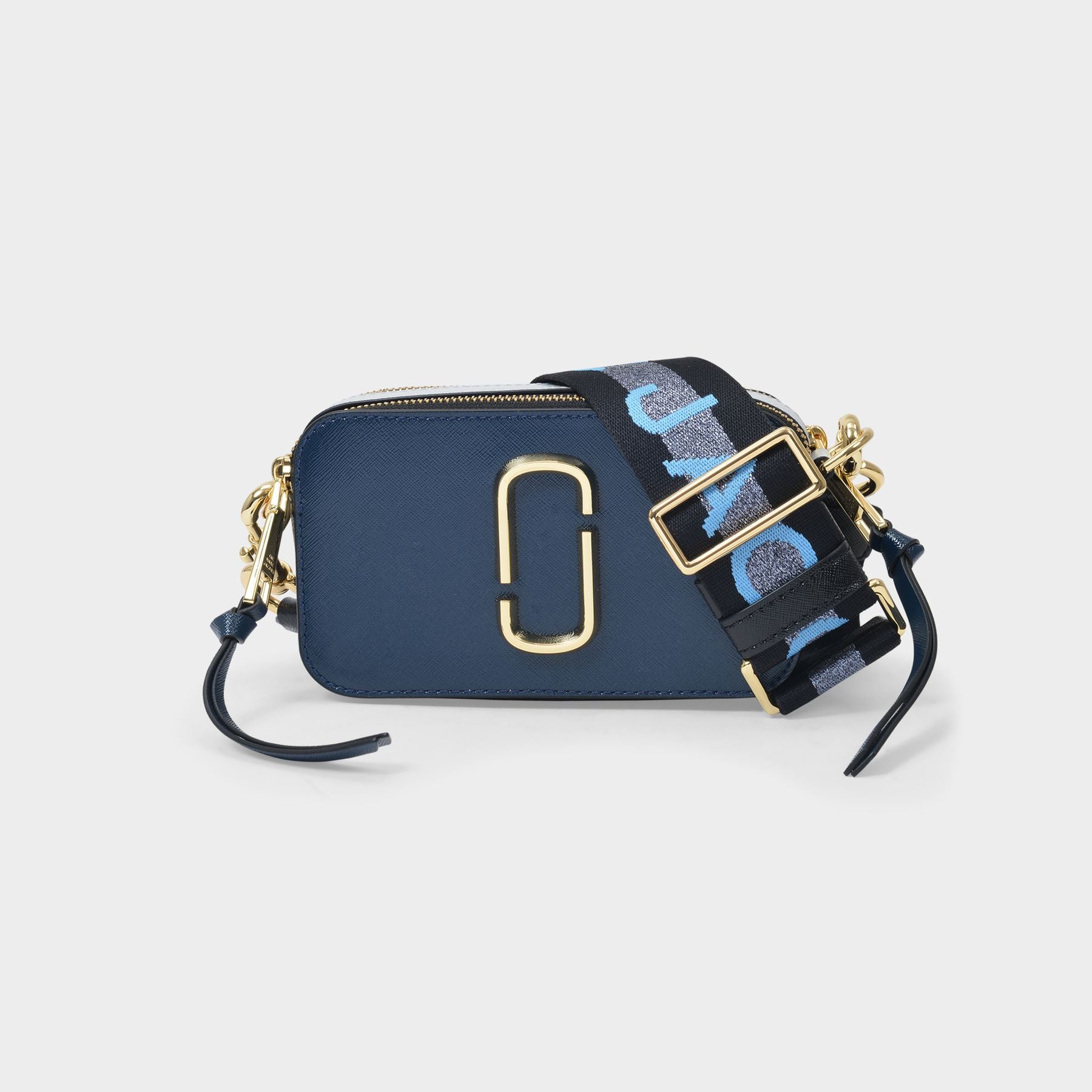 Snapshot leather crossbody bag Marc Jacobs Blue in Leather - 36620140