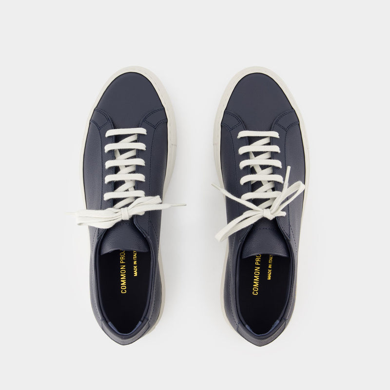 Achilles Contrast Bumpy Sneakers - COMMON PROJECTS - Leather - Blue