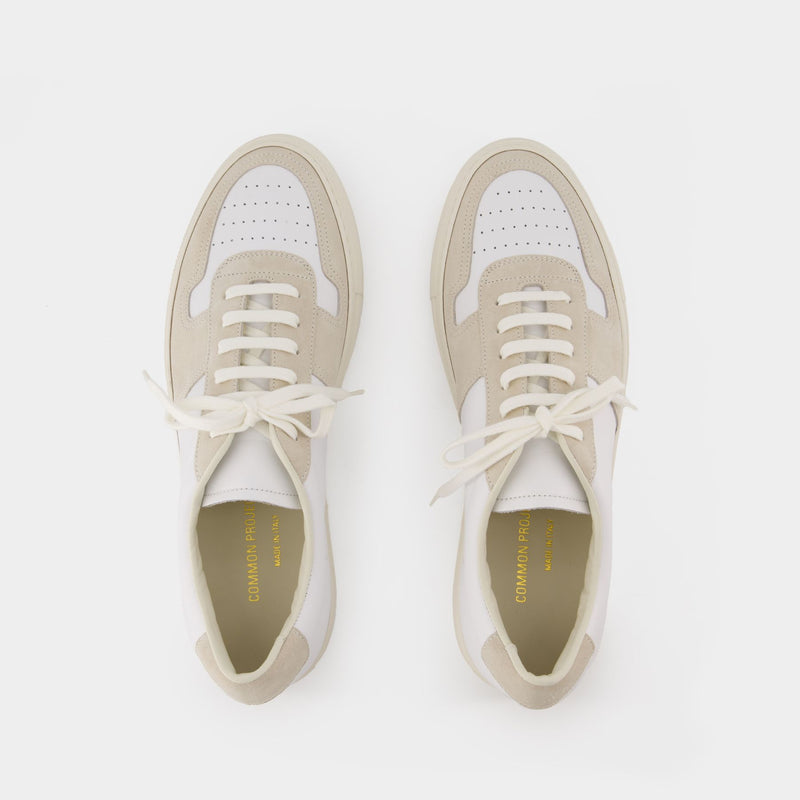 Bball Duo Sneakers - COMMON PROJECTS - Leather - White