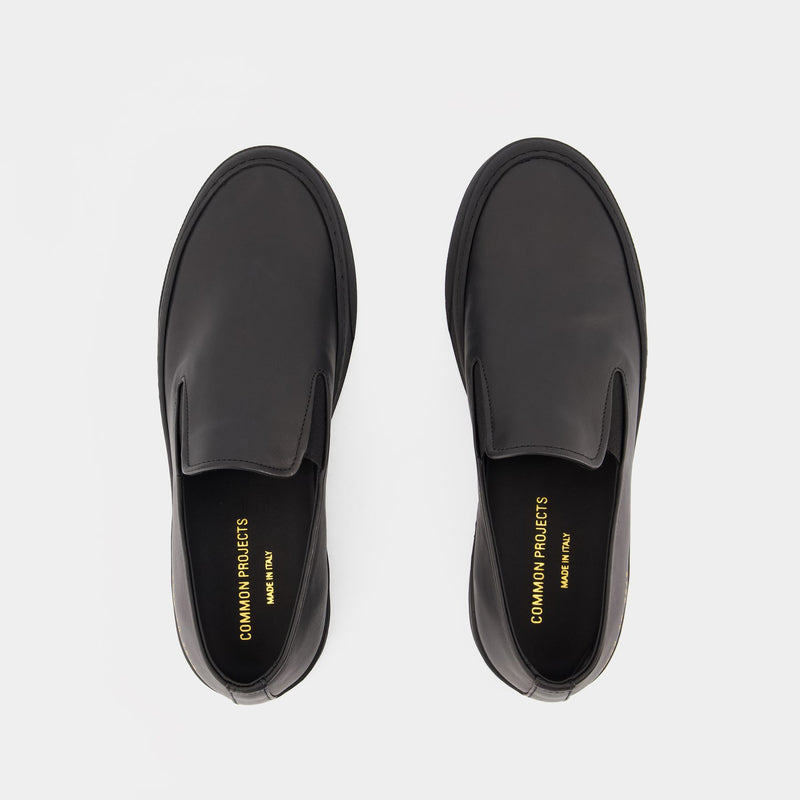 Slip On Sneakers - COMMON PROJECTS - Leather - Black