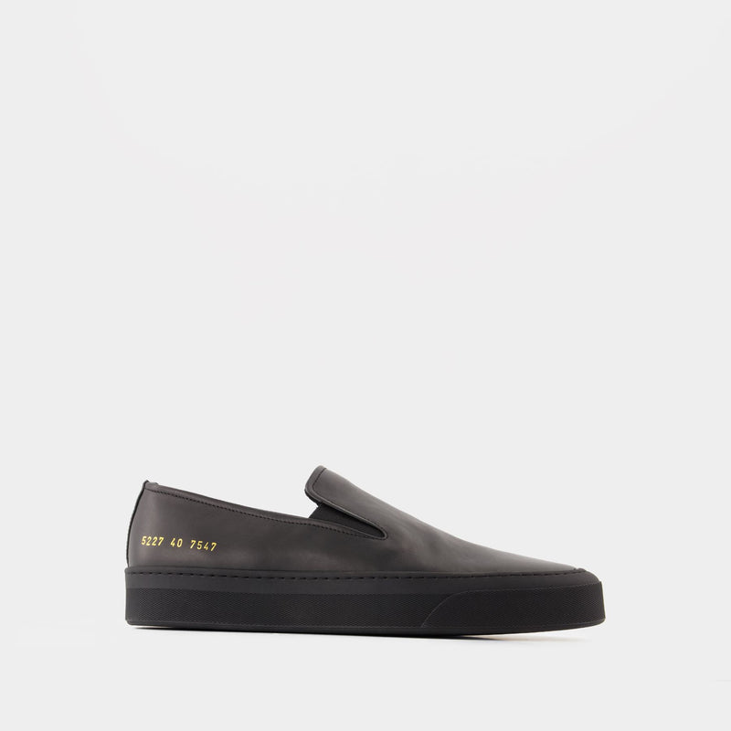 Slip On Sneakers - COMMON PROJECTS - Leather - Black