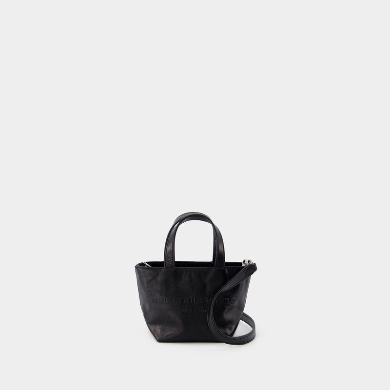 Punch Mini Shopper Bag - Alexander Wang - Leather - Black