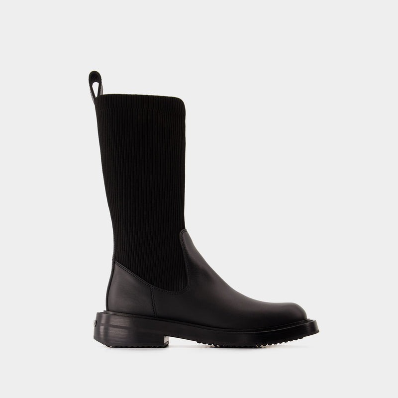 Detroit Sock Boots - Alexander Wang - Leather - Black