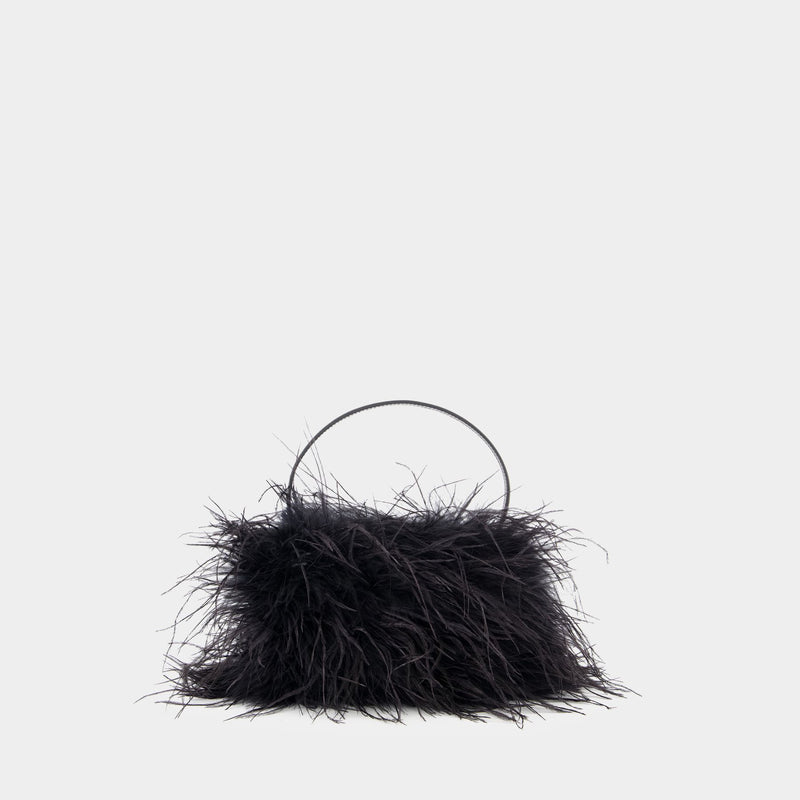 Heiress Medium Handbag - Alexander Wang - Feather - Black