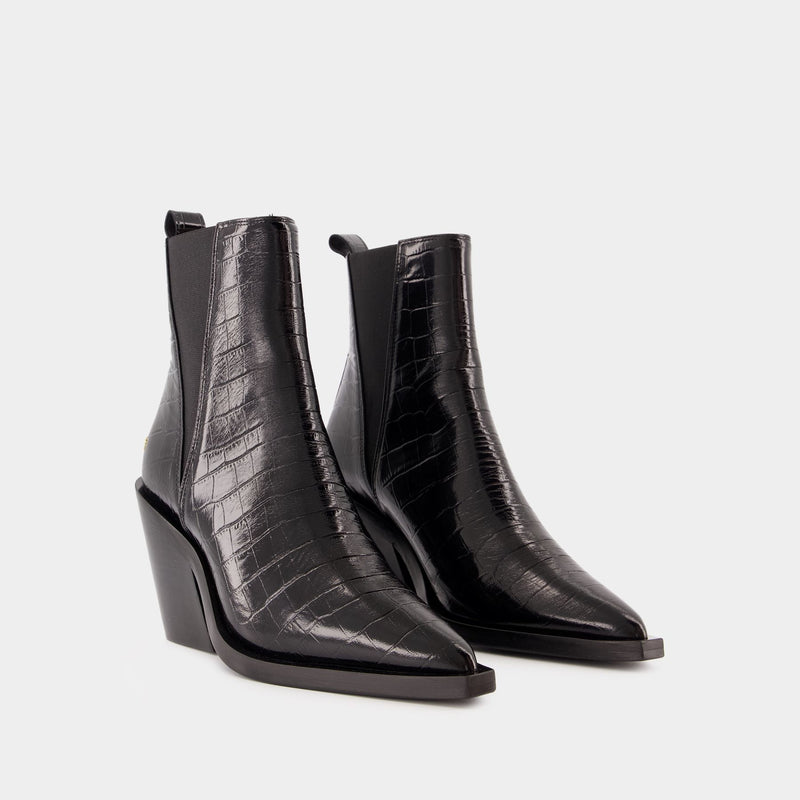 Bekah Boots - ANINE BING - Calfskin - Black