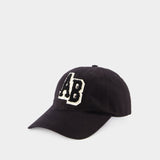 Jeremy Letterman Cap - ANINE BING - Cotton - Black