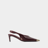 Nina Pumps - ANINE BING - Calfskin - Burgundy