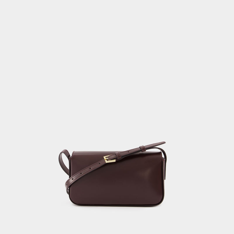 Elly Crossbody - ANINE BING - Leather - Burgundy