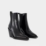 Bekah Ankle Boots - ANINE BING - Leather - Black