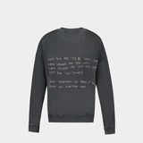 Jaci Sweatshirt Lyrics - ANINE BING - Cotton - Black