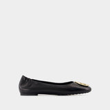 Claire Ballerinas - Tory Burch - Leather - Black