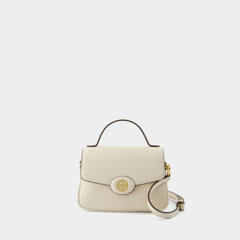 Robinson Small Top Handle Bag - Tory Burch - Leather - Cream