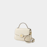 Robinson Small Top Handle Bag - Tory Burch - Leather - Cream