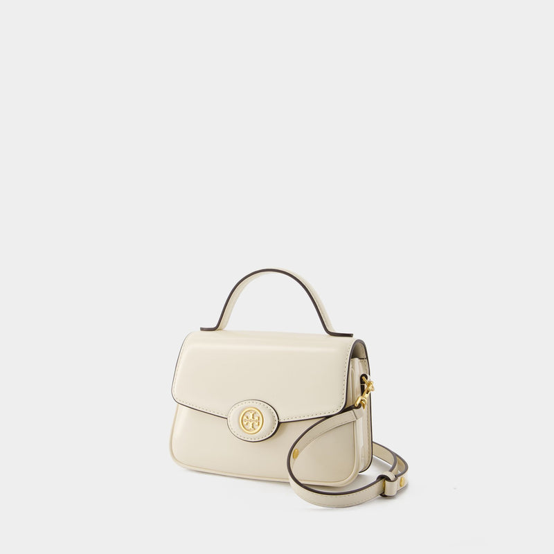 Robinson Small Top Handle Bag - Tory Burch - Leather - Cream