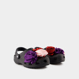 Classic Rosette Sandals - Crocs - Synthetic - Black