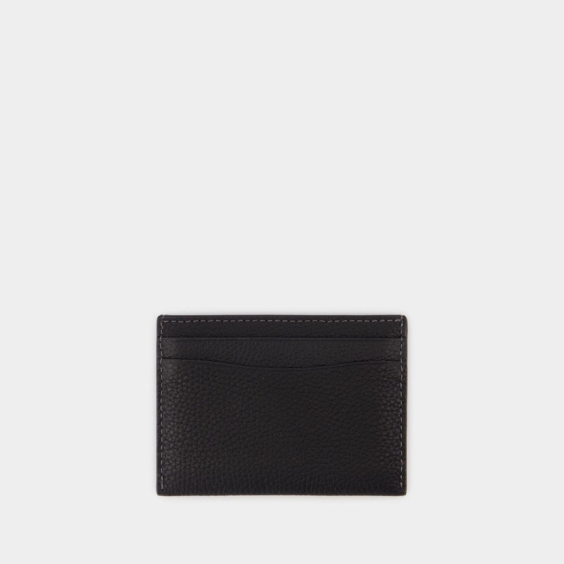 Essential Card Holder - Coach - Leather - Black