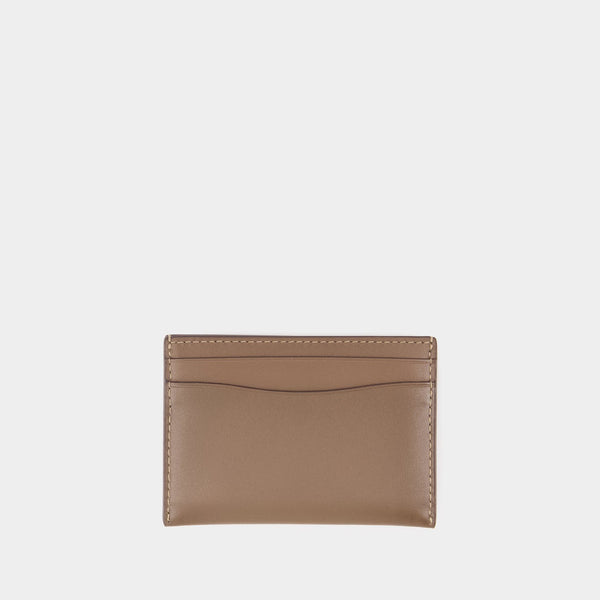 Essential Card Holder - Coach - Leather - Grey