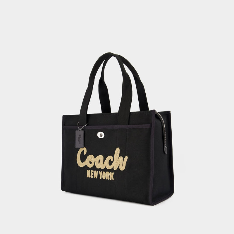 Cargo Tote 42 Bag - Coach - Cotton - Black