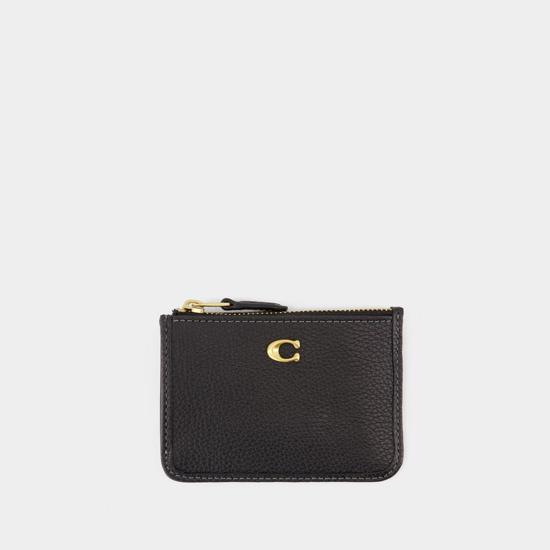 Mini Id Skinny card case - Coach - Leather - Black