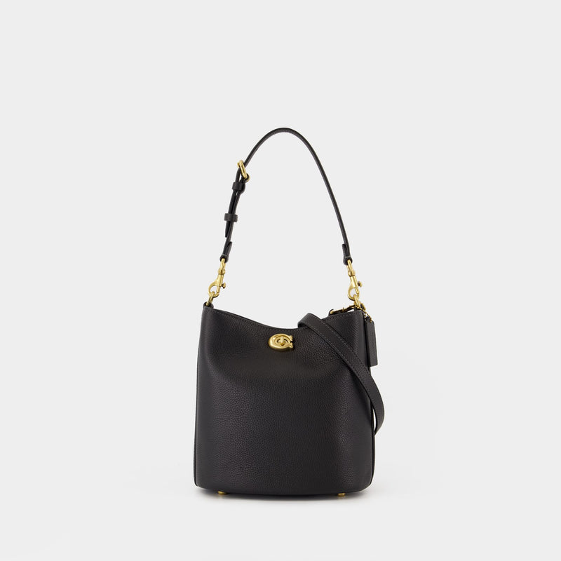 Willow Soft 19 Bucket Bag - Coach - Leather - Black