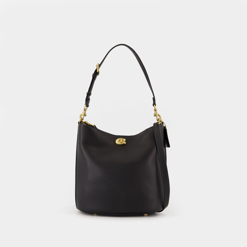 Willow Soft Bucket Bag - Coach - Leather - Black