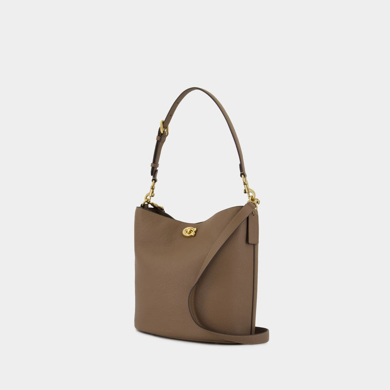 Willow Soft Shoulder Bag - Coach - Leather - Brown