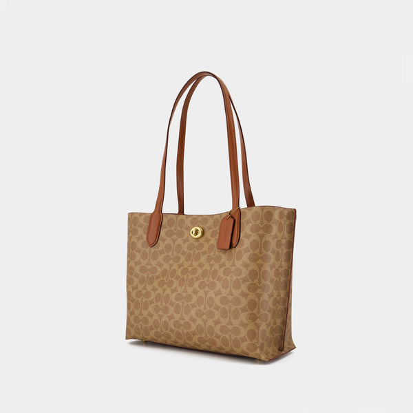 Willow Tote Bag - Coach - Canvas - Brown