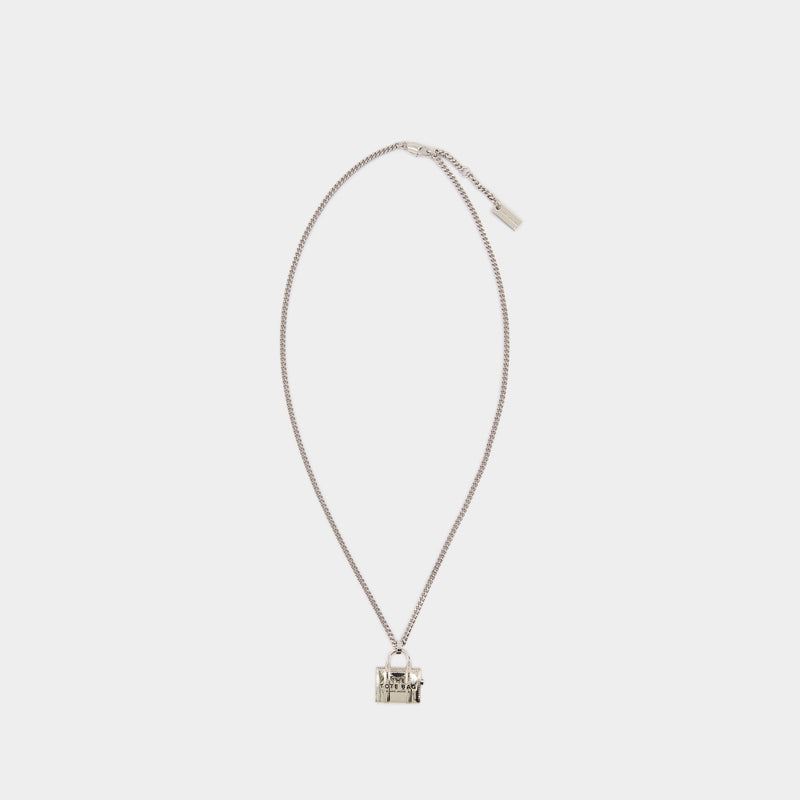 The Tote Bag Necklace - Marc Jacobs - Metal - Silver