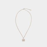 The Pave Tote Necklace - Marc Jacobs - Metal - Silver