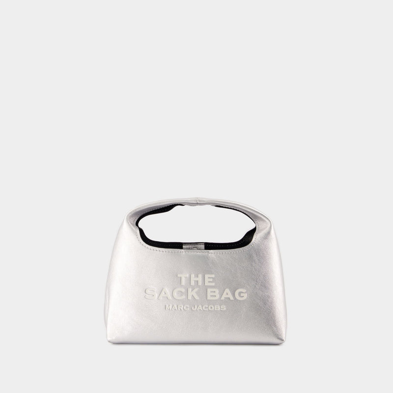 The Mini Sack Purse - Marc Jacobs - Leather - Silver