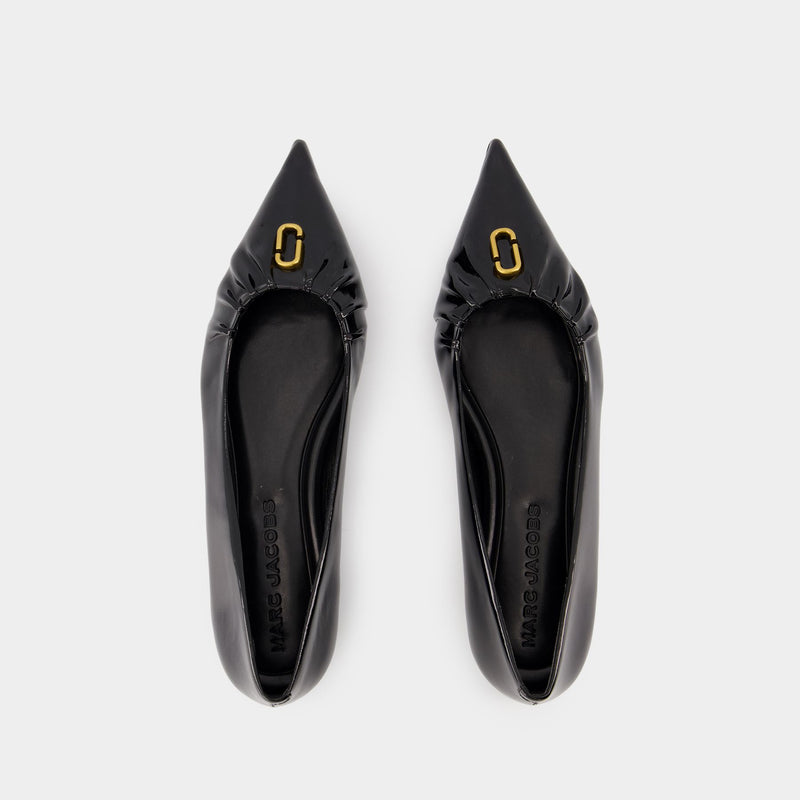 The Pointy Toe Ballerinas - Marc Jacobs - Leather - Black