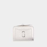 The Mini Compact Wallet - Marc Jacobs - Leather - Silver