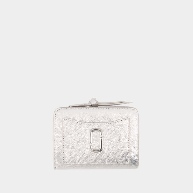 The Mini Compact Wallet - Marc Jacobs - Leather - Silver