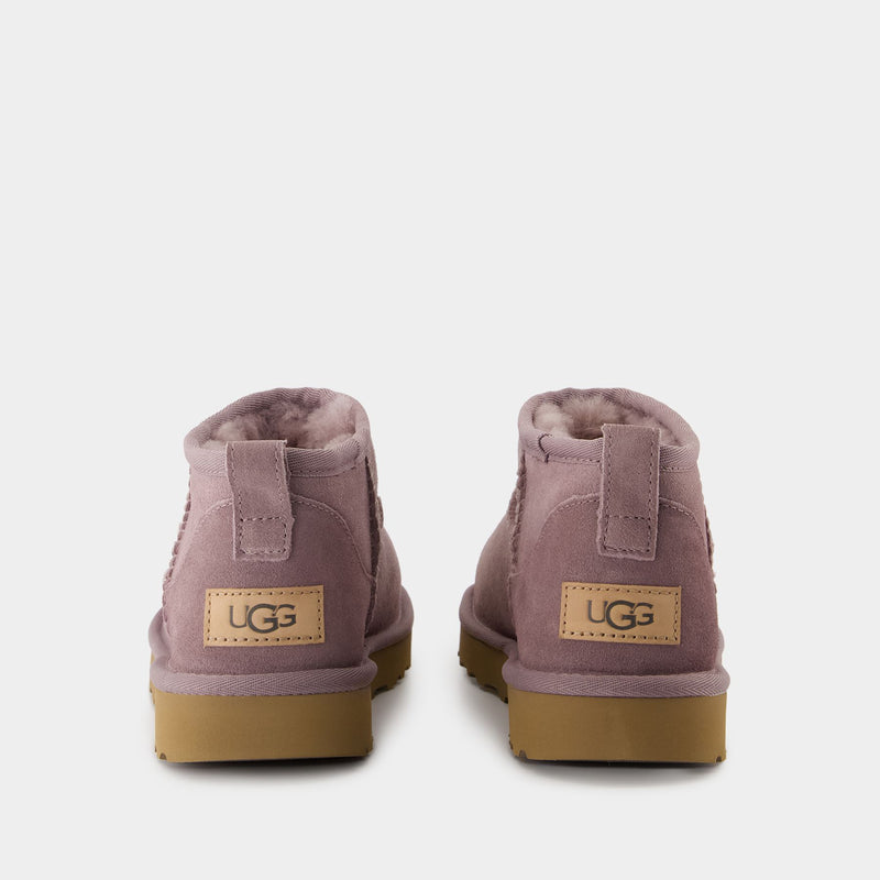 W Classic Ultra Mini Boots - UGG - Leather - Purple