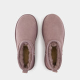 W Classic Ultra Mini Boots - UGG - Leather - Purple